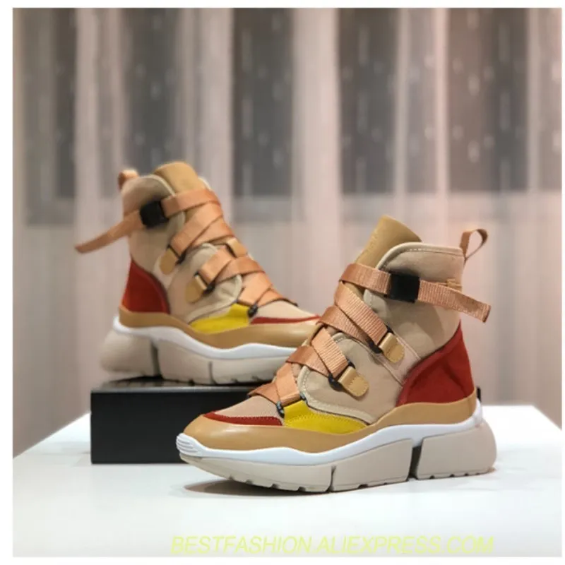 

Fashion leather low-top shoes female 2018 autumn women's shoes casual wild thick-soled booties tide femaleCasual shoes with