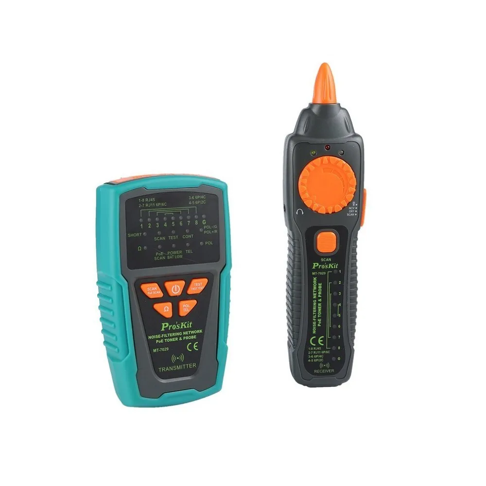 

Pro'sKit MT-7029 Network Toner Probe Kit Audio Network Handheld Network Cable Tester Wire Telephone Line Detector Tracker