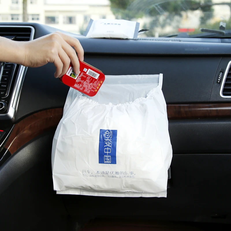 

3pcs Auto Car Bag Seat Travel Cleaning Bag Sticker Rubbish Bag Environmental Large Capacity No spill Car Storage Bag
