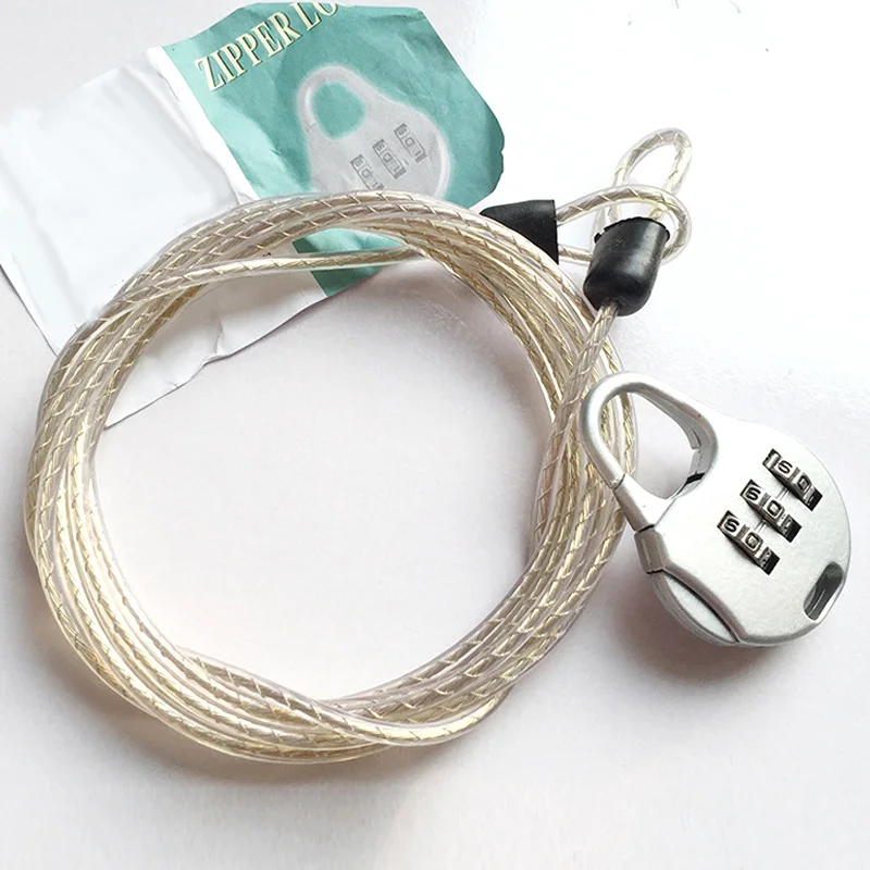 Anti theft Password Lock Steel Cable Luggage Security Protector Bike