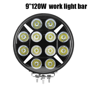 

9inch 120W Led Work Light Flood Spot DRL 12V 4x4 Offroad Boat Truck SUV ATV Motorcycle Headlight For Jeep 24V Driving Lights