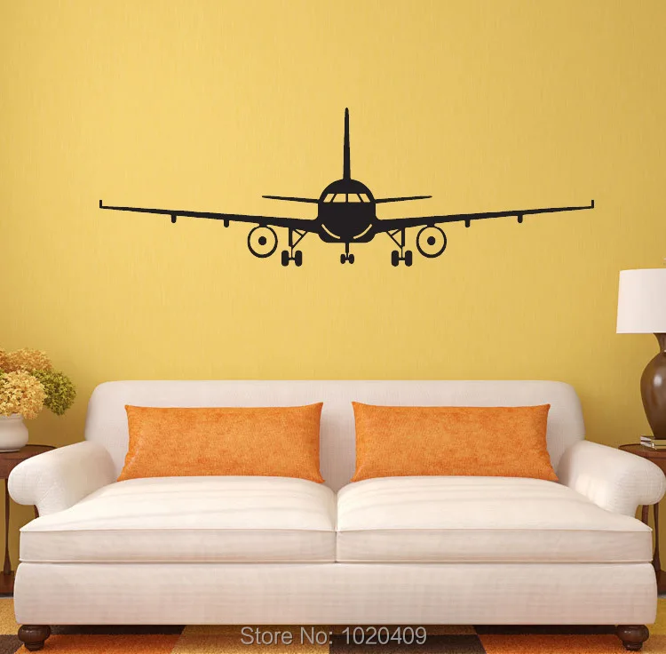 Aircraft Take off Airport wall sticker study decal adults Home