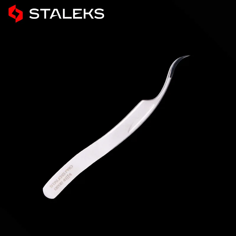 STALEKS PRO 41-4 типа Высокоточный Пинцет наращивание ресниц цветение эфирные антистатические щипчики-пинцеты наивысшего качества - Цвет: TE-41-4