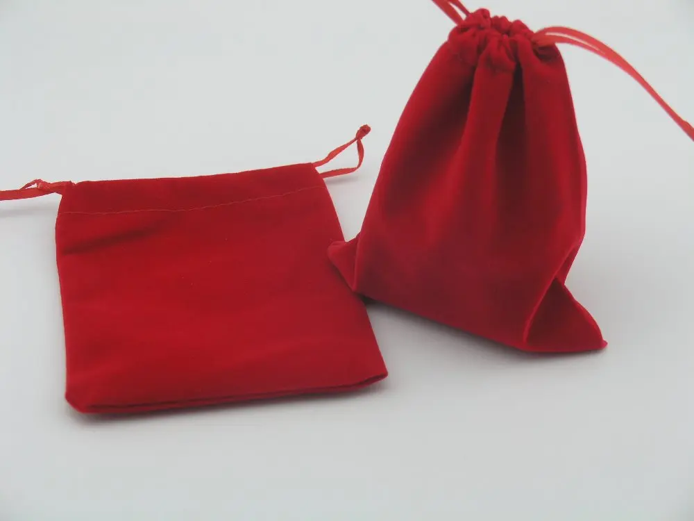 

100pcs 10x12Red Velvet Bags, Jewelry Pouches, Wedding Favors, Jewelry Packing, Gift Bags--VB101201
