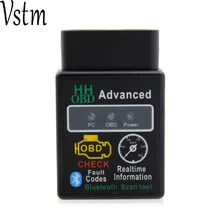 Для Android Windows MINI ELM327 HHOBD HH OBD Bluetooth OBD2 V2.1 черный умный автомобильный диагностический инструмент