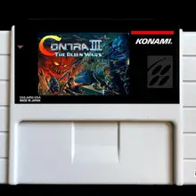 Contra III межпланетные войны США-NTSC Версия 46 контактов Видеоигры карта NTSC Версия для ретро видеоигр Консоль