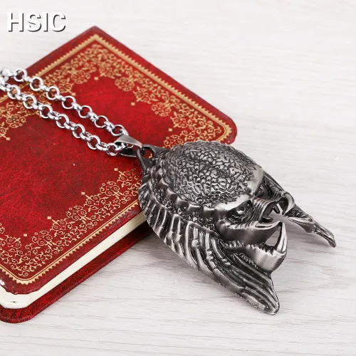 HSIC Dropshipping Fashion Metal Alloy Alien Mask Necklace Pendant Man Cool Vintage Movie Jewelry HC595|Pendant Necklaces|Jewelry & Accessories - AliExpress