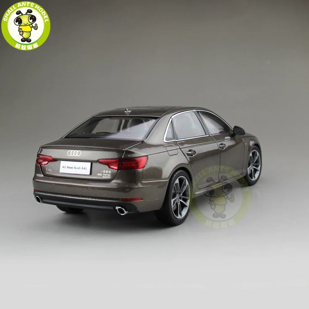 1/18 Audi A4 A4L литая под давлением металлическая модель автомобиля игрушка мальчик девочка дети подарок коллекция коричневый