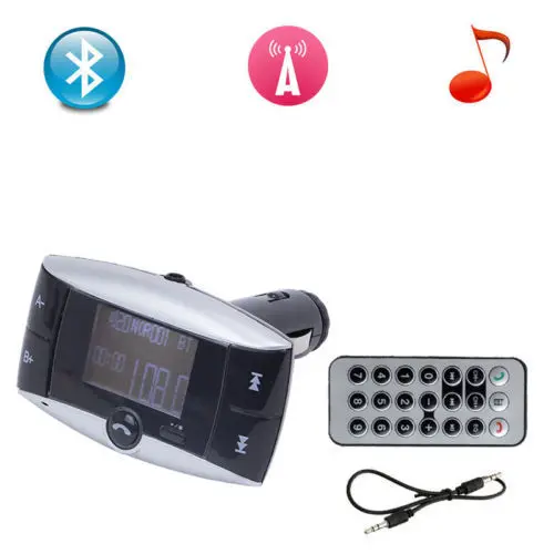 Беспроводной Bluetooth FM передатчик модулятор LCD автомобильный комплект MP3