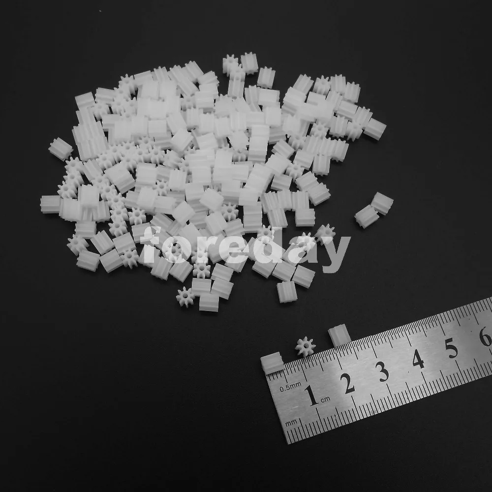 

DIY 1000PCS 8T 8 Teeth 0.5M 0.5 Modulus 8T DIY Model Accessories Plastic Spur Gear T=8 Aperture: 1.5mm 8T1.5A *FD220X1000