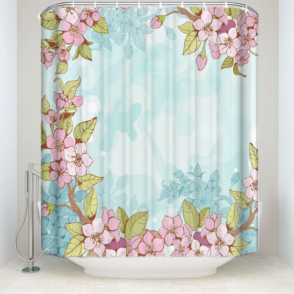 Waterproof/Water Repellent&Antibacterial Eco Friendly Shower Curtain
