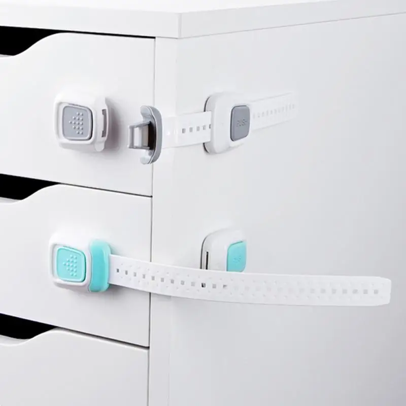 

4 Color Multifunctional Dual Button safety Lock Protection Drawer Refrigerator Closestool Cabinet Safety Lock FOR Children Baby