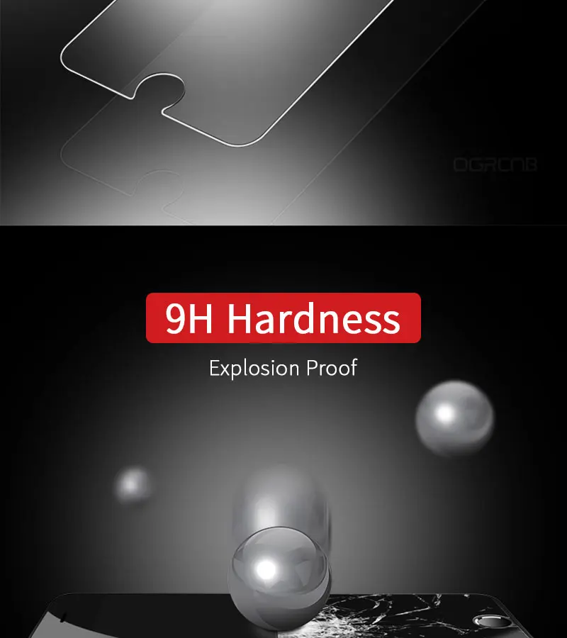2.5D Закаленное стекло для iPhone X, 7, 8 Plus, 6 S, защита 9 H, высокая твердость экрана, защита для iPhone 5S 4, бесшовное покрытие, полное покрытие