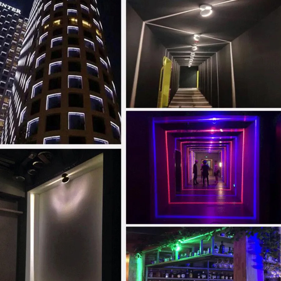 Thrisdar 360 градусов RGB линия ray оконная лампа с Удаленная дверь рамка прожектор крыло