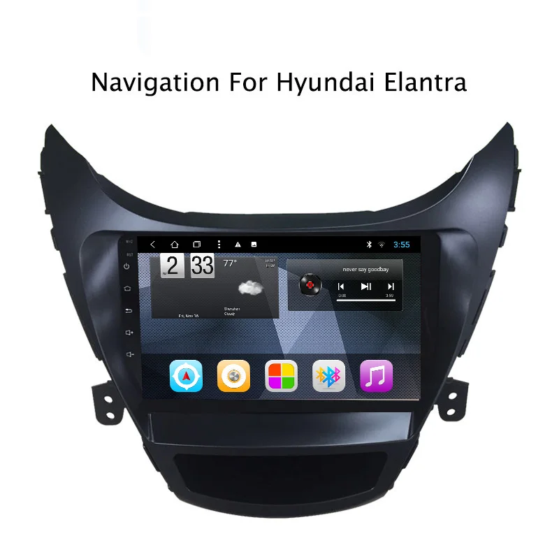 Navitopia четырехядерный Android 8 1 автомобильный DVD gps для hyundai Elantra 2011 2014 Радио стерео с