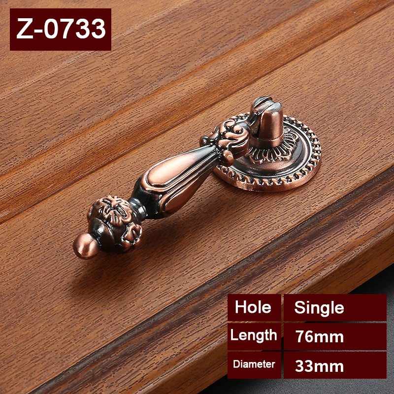 antique chinese Zinc Alloy for furniture pull handle cupboard