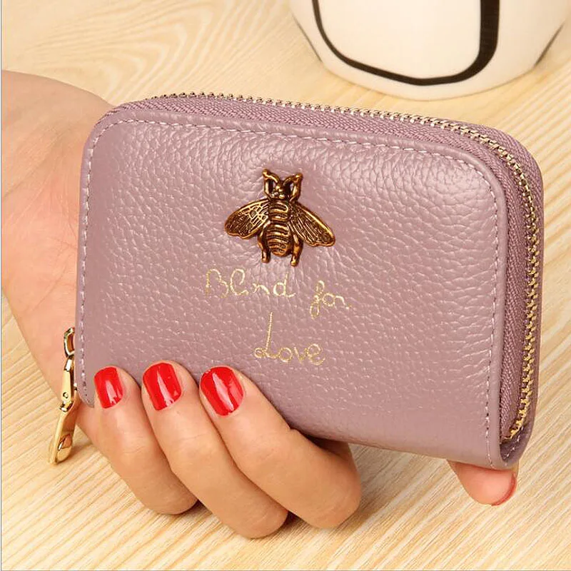 Женский кошелек из натуральной кожи с отделением для карт|genuine leather card wallet|card
