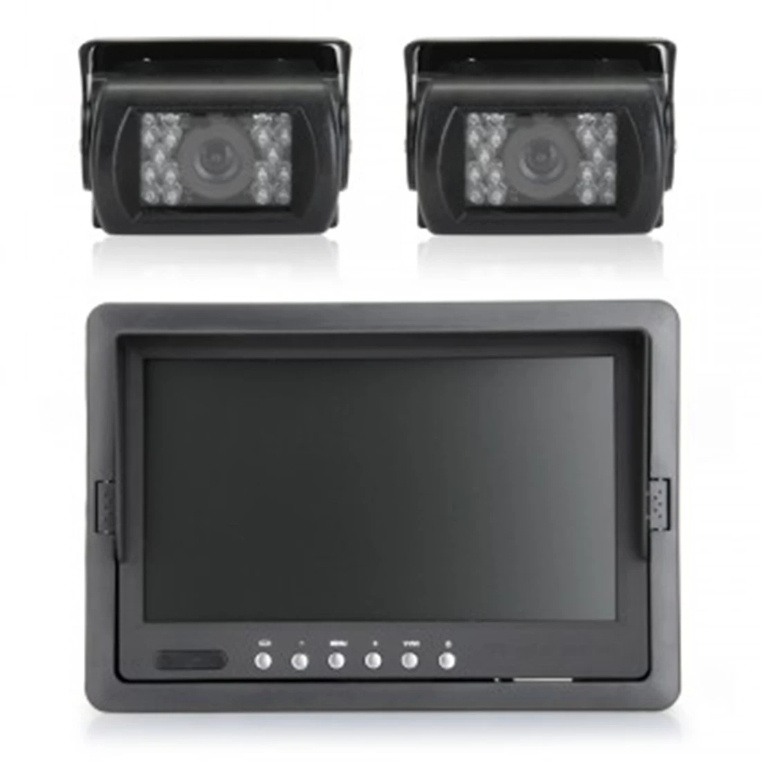 

Hot NEW SALE 7" TFT Car Rear View Monitor IR Reverse 18 LED Night Version Camera x2