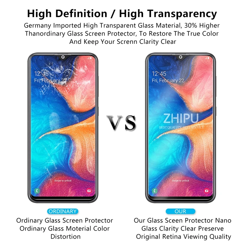 2 шт. 2.5D 9H 0 26 мм закаленное стекло для Samsung Galaxy 10 A20 A30 A50 A60 A70 A80 A90 Защитная пленка