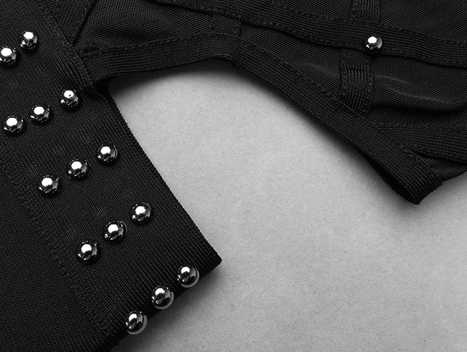 Весенний комбинезон с повязкой для подиума, женские модели, элегантное эротическое с бисером, черный, с длинными рукавами, кружевной клубный Облегающий комбинезон