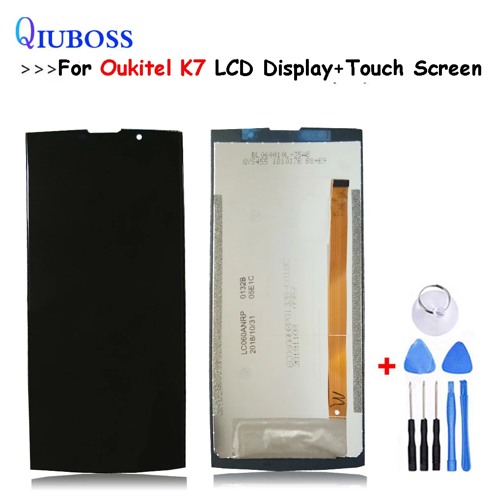 Цена Для Oukitel K7 ЖК дисплей + инструмент для ремонта сенсорного экрана в сборе Запчасти Запасные Аксессуары для OUKITEL K7 font b lcd b font