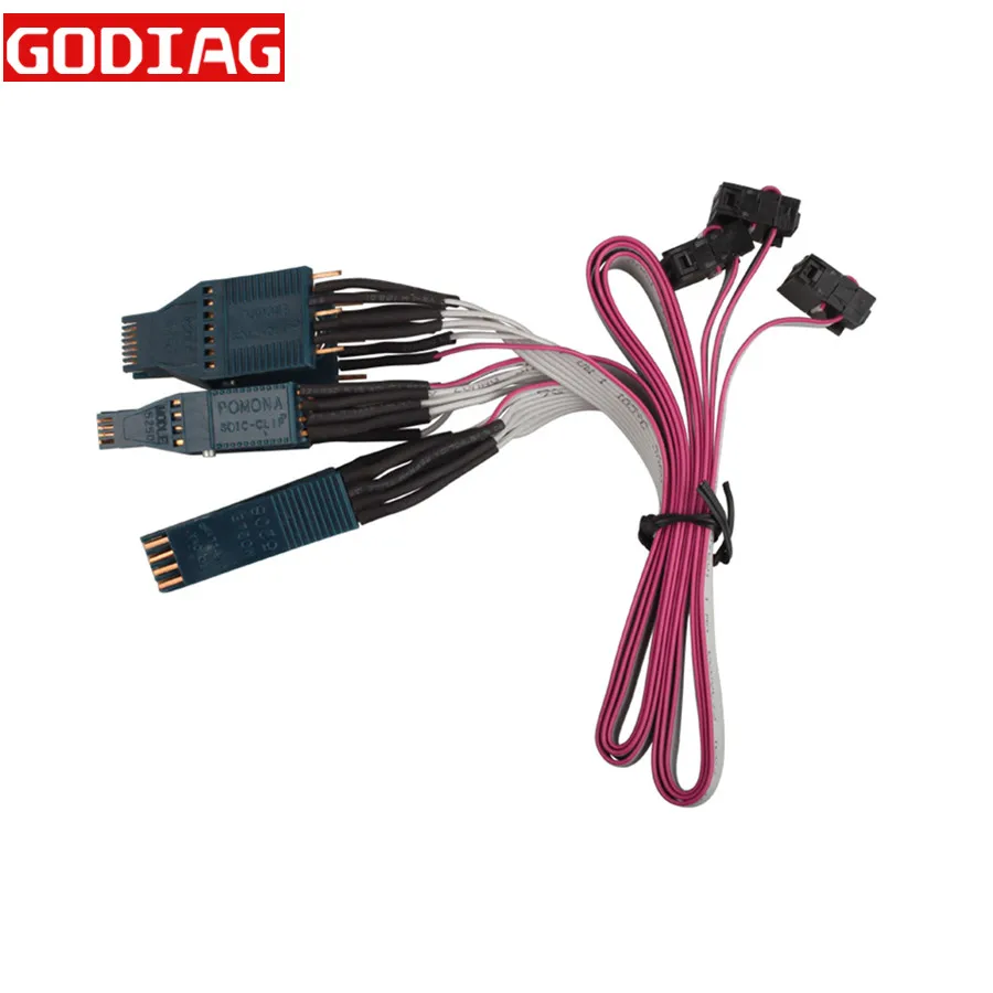 Набор зажимов для разъемов EEPROM Tacho Set of NO. 42 кабеля DIP 8CON 43 SOIC 14CON no.44soic адаптер|eeprom