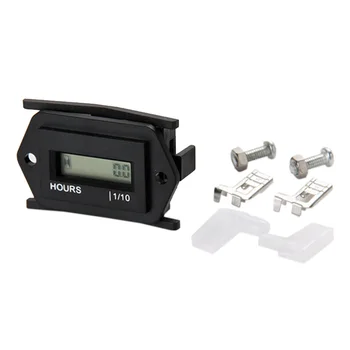 

waterproof Free shipping RL-HM008A Digital LCD AC86-230V Hour Meter for farm machine ATV dirt bike diesel gasoline log splitter