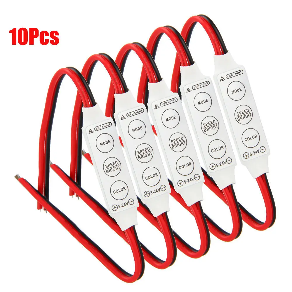 10PCS/lots 12V Wired Control Module Strobe Flash For Car Household LED Strip/Bulb