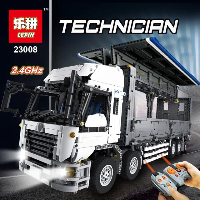 

Lepin 23008 Technic Series 4380pcs MOC Truck Model Sets LegoINGlys 1389 Nano Education Building Blocks Bricks Kits Toys For Boys