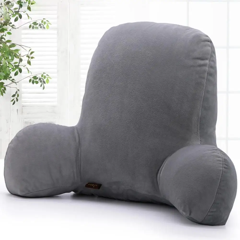 

LanLan Soft Comfortable Plush Rest Reading Pillow Arm Back Lumbar Head Support Cushion Zipper Easy Clean-30