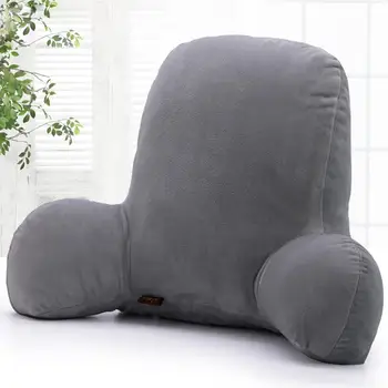 

Velvet Pillow Sofa Waist Plush Rest Reading Pillow Home Decor Arm Back Lumbar Head Support Cushion Zipper Easy Clean