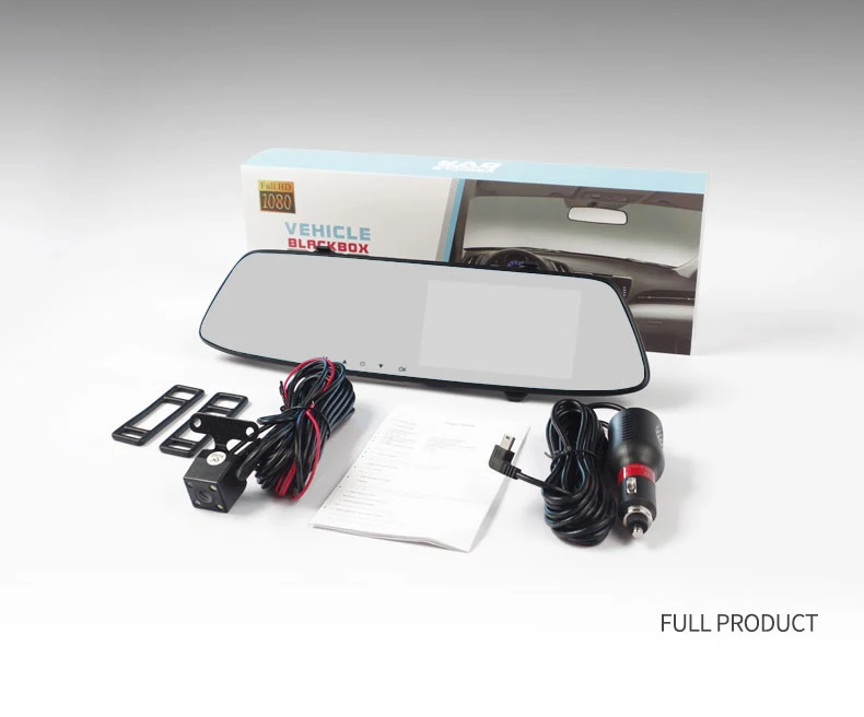 Smart 4.7 inch Touch Car Dvr rearview mirror 1296P FHD IPS car driving video LDWS car reverse image dual lens G-sensor DVRs Smart 4.7 inch Touch Car Dvr rearview mirror 1296P FHD IPS car driving video LDWS car reverse image dual lens G-sensor DVRs