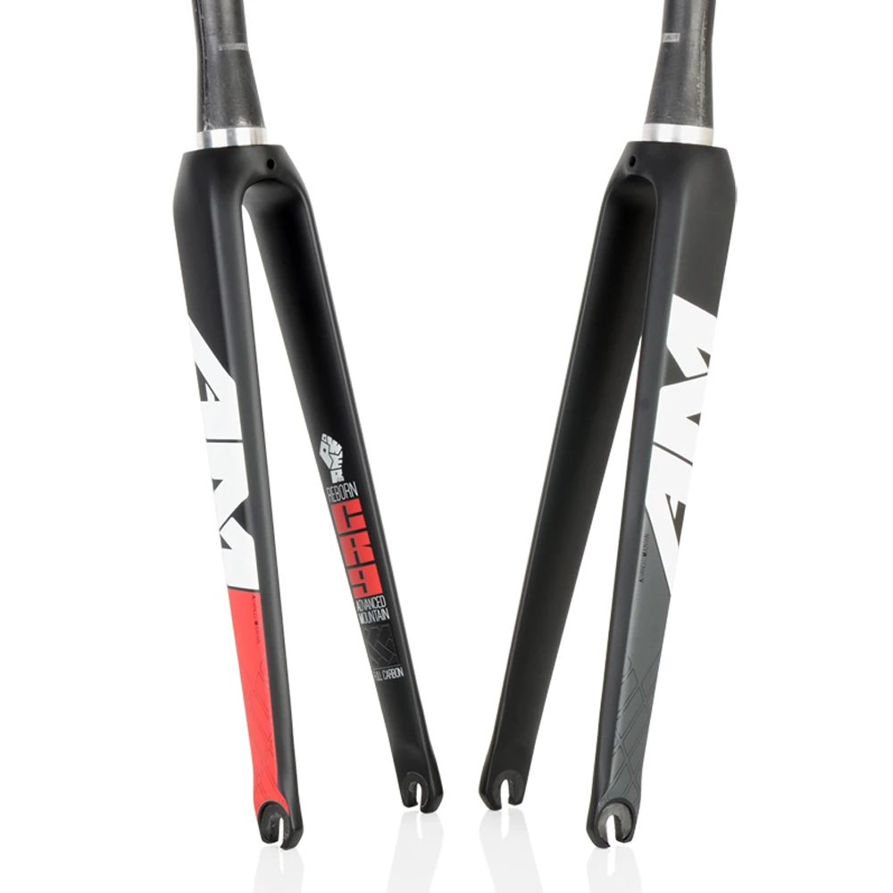 

19 AM R9 Full Carbon Front Forks Cone Tube Road Front Forks 700C Carbon Fiber