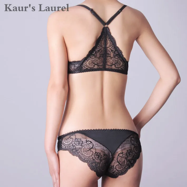 

2017 New Lace Bra Brief set Push up Bra Sexy Girl Y Shape Back for Women Underwear set Front Closure 18924