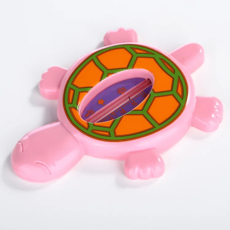 Милые детские водяные Термометры Черепаха Ванна игрушка пластиковая Ванна датчик воды термометр младенцы малыш душ - Цвет: Розовый