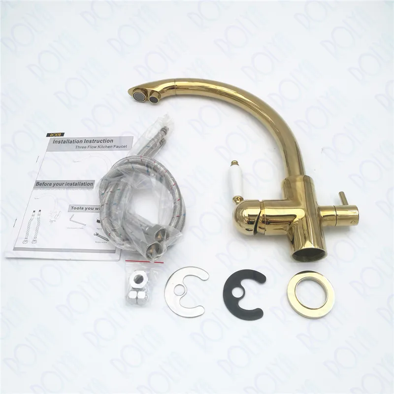 VOURUNA GOLDEN 3 WAY WATER FILTER TAP05