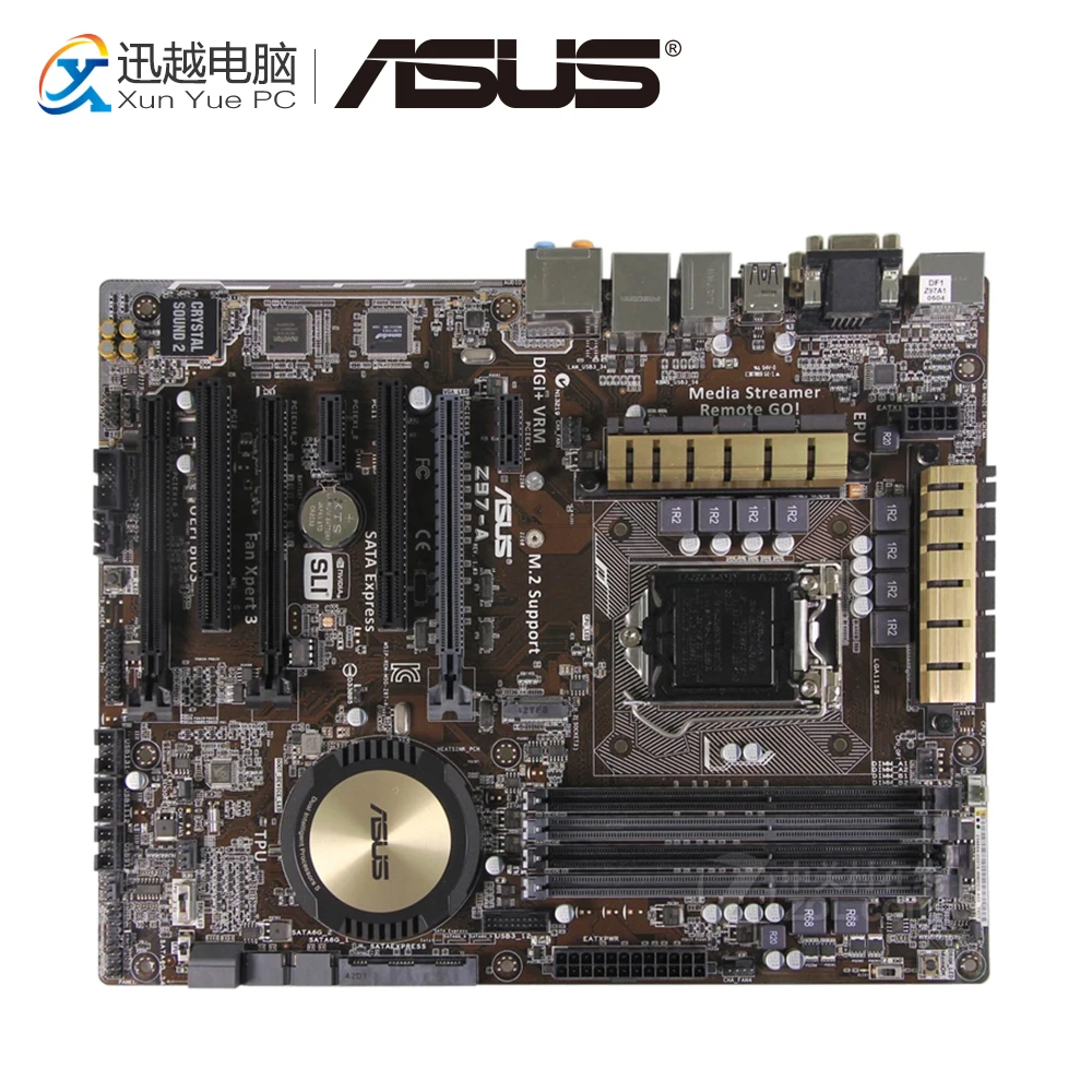 

Asus Z97-A Desktop Motherboard Z97 Socket LGA 1150 i7 i5 i3 DDR3 SATA3 USB3.0 ATX
