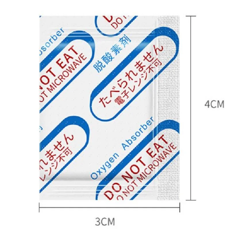 Небольшие пакеты для пищевых продуктов, осушитель кислорода для хранения еды 30CC кислородные cO2 поглотители 300 штук