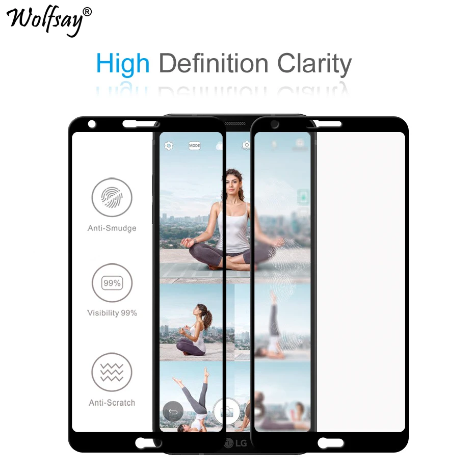 Стекло Wolfsay для LG G6 2 шт. защита экрана закаленное стекло H870 H873 H870DS защитная пленка