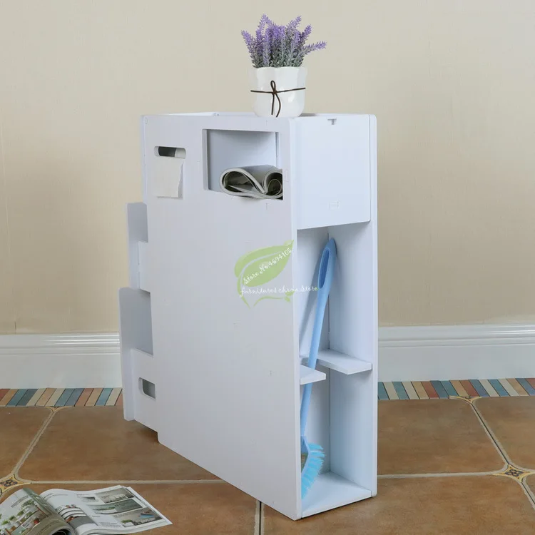 

Toilet side cabinet side cabinet toilet storage rack dust rack floor angle cabinet clip narrow cabinet low