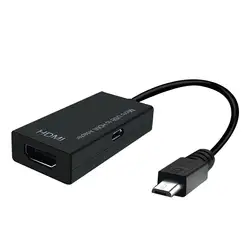 Micro USB к HDMI адаптер для ТВ монитора 1080P HD HDMI аудио видео кабель конвертер для samsung HUAWEI Xiaomi