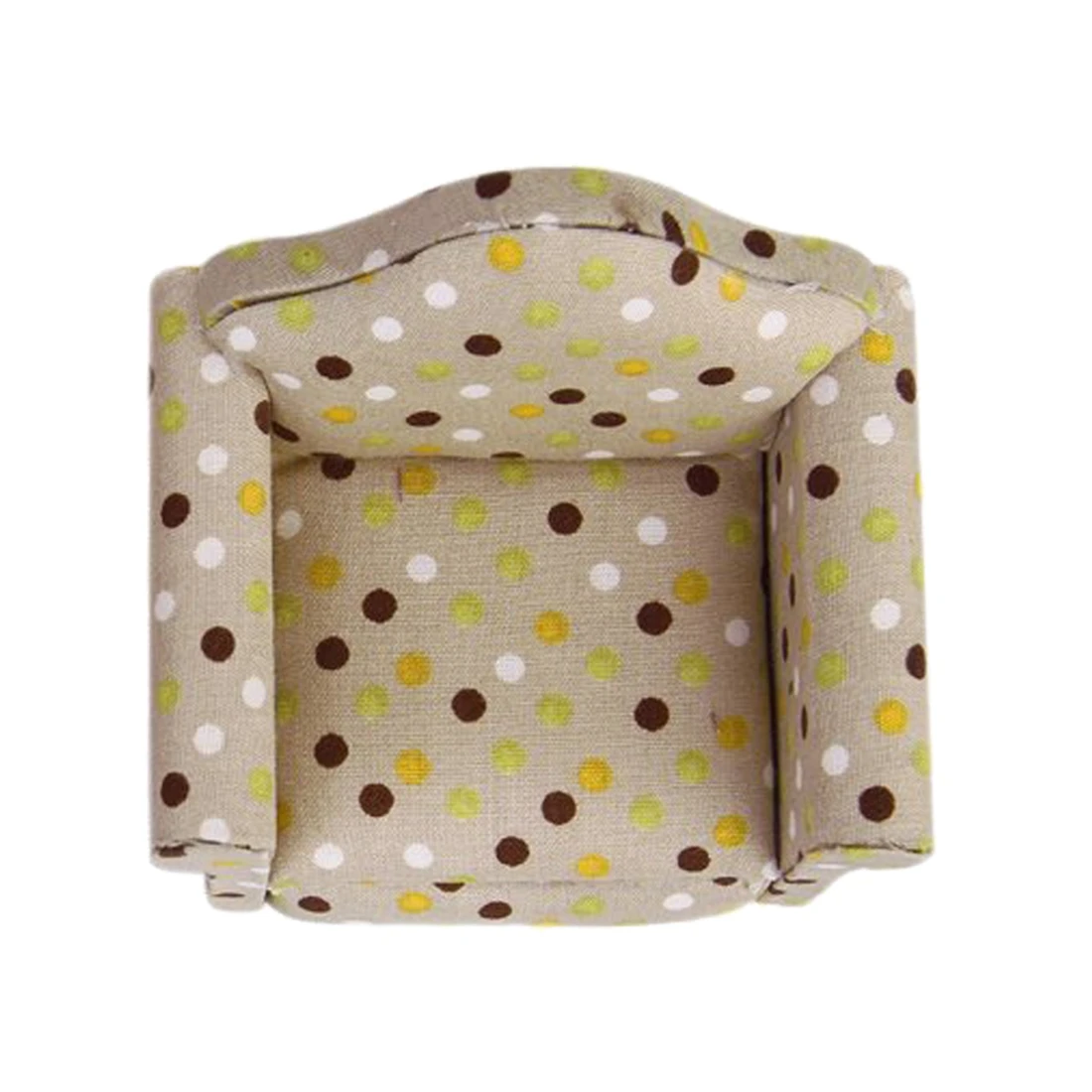 أفضل بيع 3 مجموعات 1/12 دمية الأثاث أريكة و وسادة مقعد البقع نمط