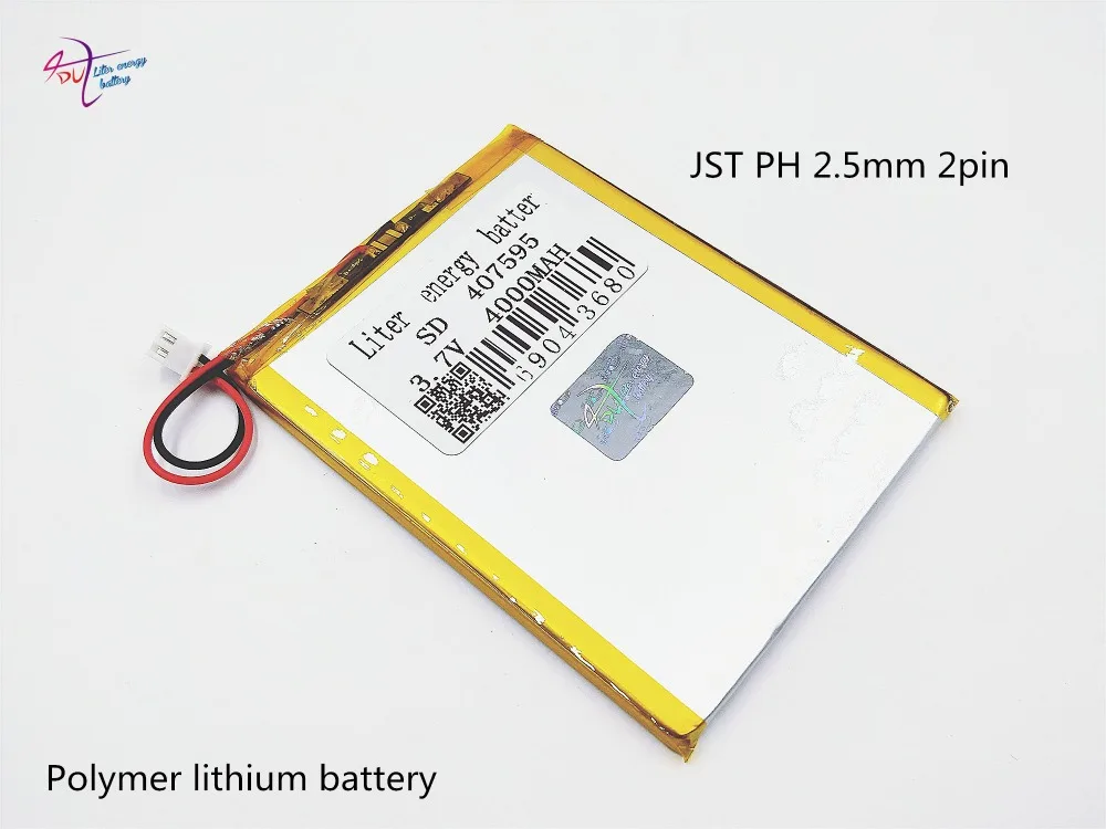 XHR-2P 2,54 4000mAh ex gratia 407793 3,7 V литий-полимерная батарея 407595 навигатор видео машина
