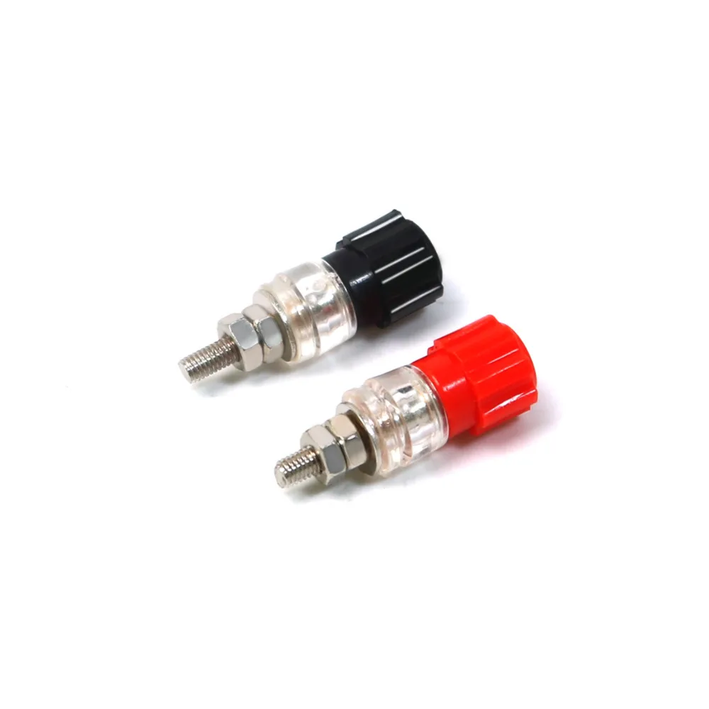 

High Quality 1Pcs 3mm Banana Plug Terminals Red Black Connector Speaker Amplifier Binding Post Banana Speaker Plug Connector