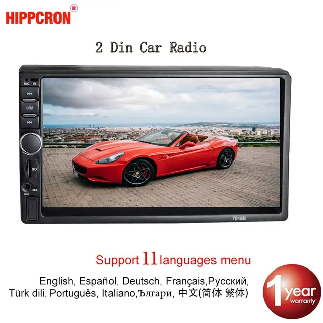 Cheap Hippcron 2 Din Car Radio Bluetooth HD 7" MP5 Player Touch Screen FM SD USB ISO Power Aux Input Rear View Camera Car Audio Cheap Hippcron 2 Din Car Radio Bluetooth HD 7" MP5 Player Touch Screen FM SD USB ISO Power Aux Input Rear View Camera Car Audio