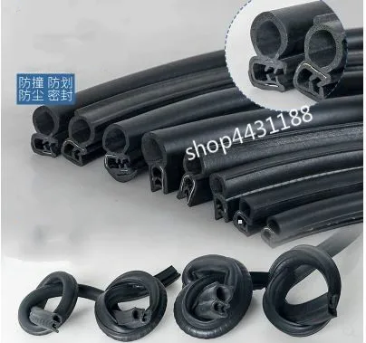 

6m U channel EPDM black molding trim strip retaining edge rubber seal strip seal electric box electric cabinet protector