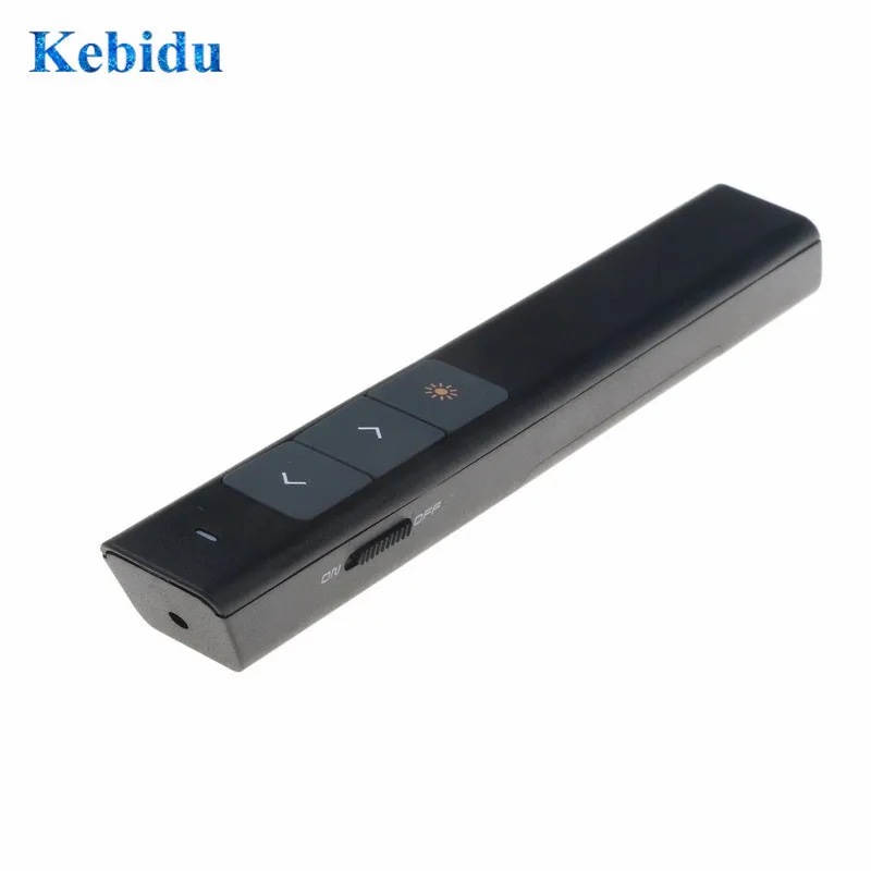 

kebidumei 2.4GHz USB Wireless PPT PowerPoint Presenter Page Up and Down Remote Control Powerful Laser Pointer Pen For Teaching