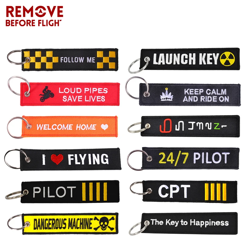 

New The Key to Happiness Key Chain Bijoux Keychain for Motorcycles Cars Gifts Key Tag Embroidery Key Fobs OEM Key Ring Bijoux