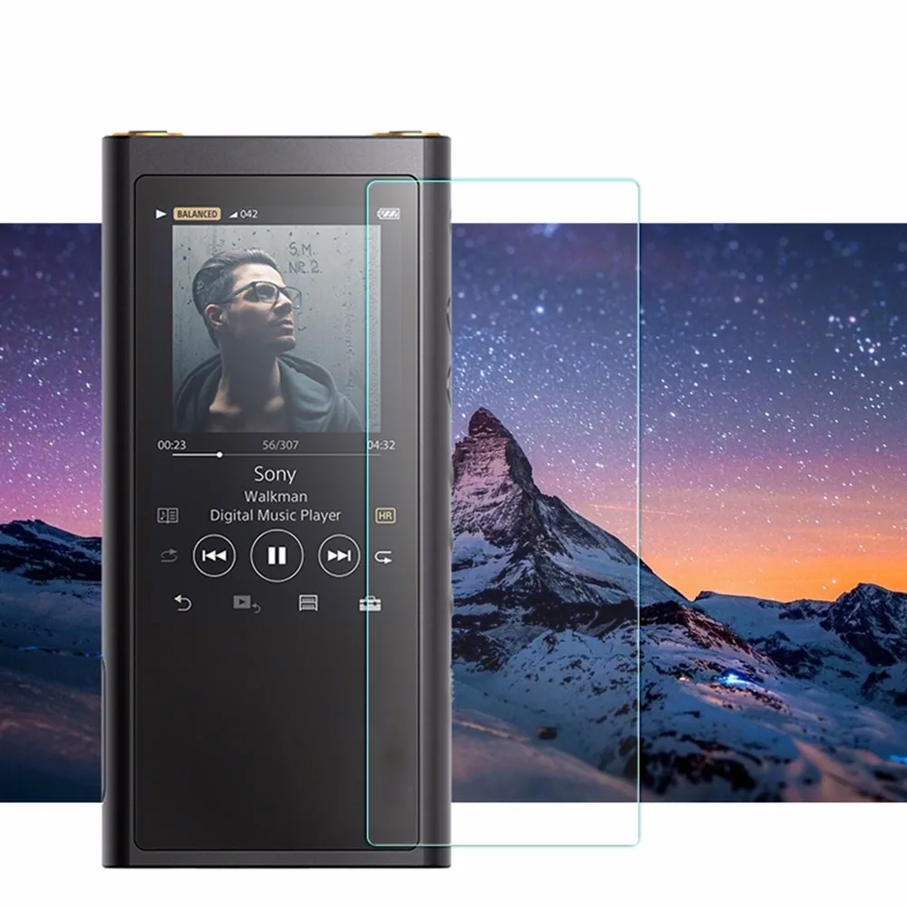 

9H Premium Protective Tempered GLass for Sony Walkman NW-ZX300 NW-ZX300A ZX300 Scratch-Proof Screen Protector Front Film Case