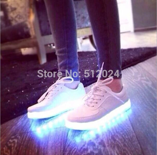 15 style 2015 New Simulation LED Shoes Women's Fashion Sneakers Men Women Leather Led Sneakers With For Adults For Lover|sneakers women|sneaker shoessneakers - AliExpress